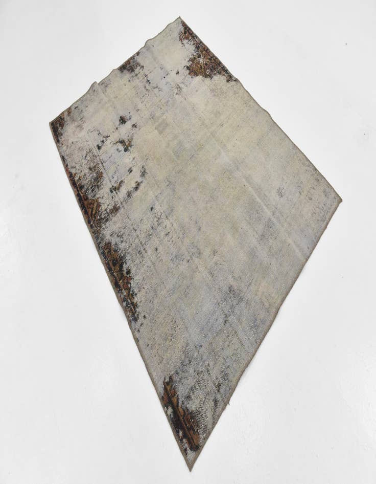 Detail image of  4' 10 x 6' 2  Hand Knotted Ultra Vintage Persian Wool Rug