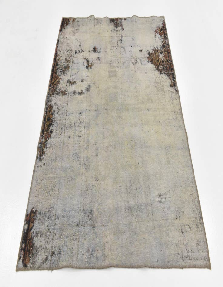 Detail image of  4' 10 x 6' 2  Hand Knotted Ultra Vintage Persian Wool Rug