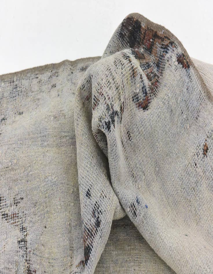 Detail image of  4' 10 x 6' 2  Hand Knotted Ultra Vintage Persian Wool Rug