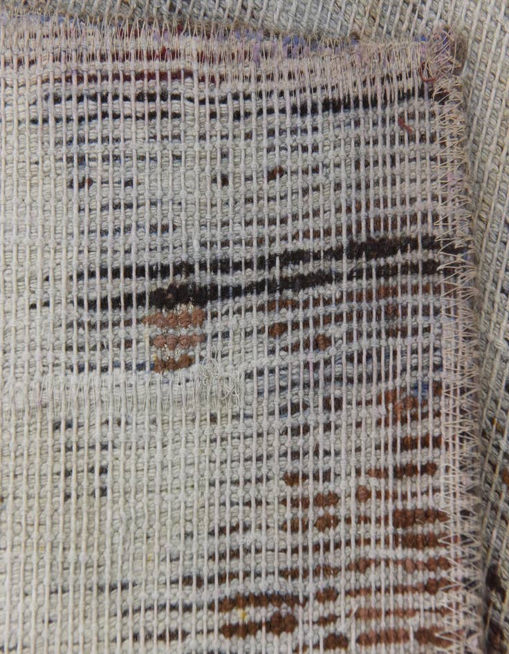 Detail image of  6' x 10' 10  Hand Knotted Ultra Vintage Persian Wool Rug