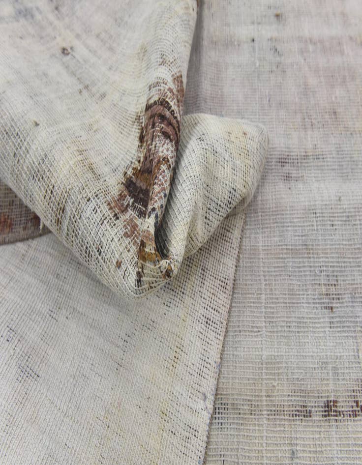 Detail image of  6' x 10' 10  Hand Knotted Ultra Vintage Persian Wool Rug