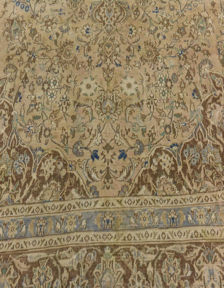 Detail image of  9' 5 x 11' 11  Hand Knotted Ultra Vintage Persian Wool Rug