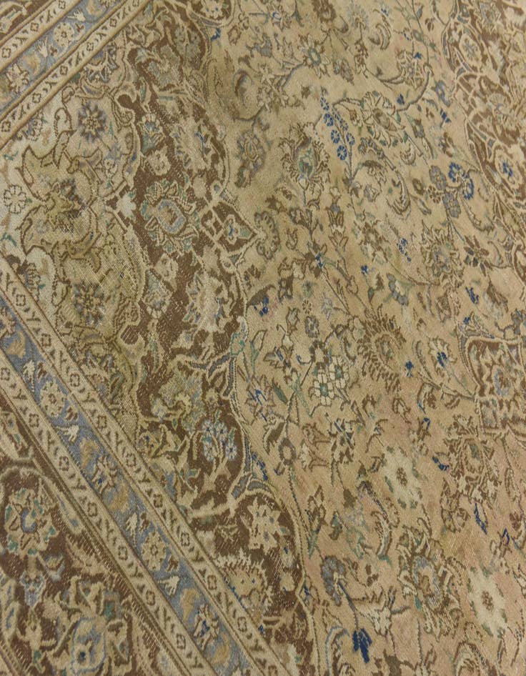 Detail image of  9' 5 x 11' 11  Hand Knotted Ultra Vintage Persian Wool Rug