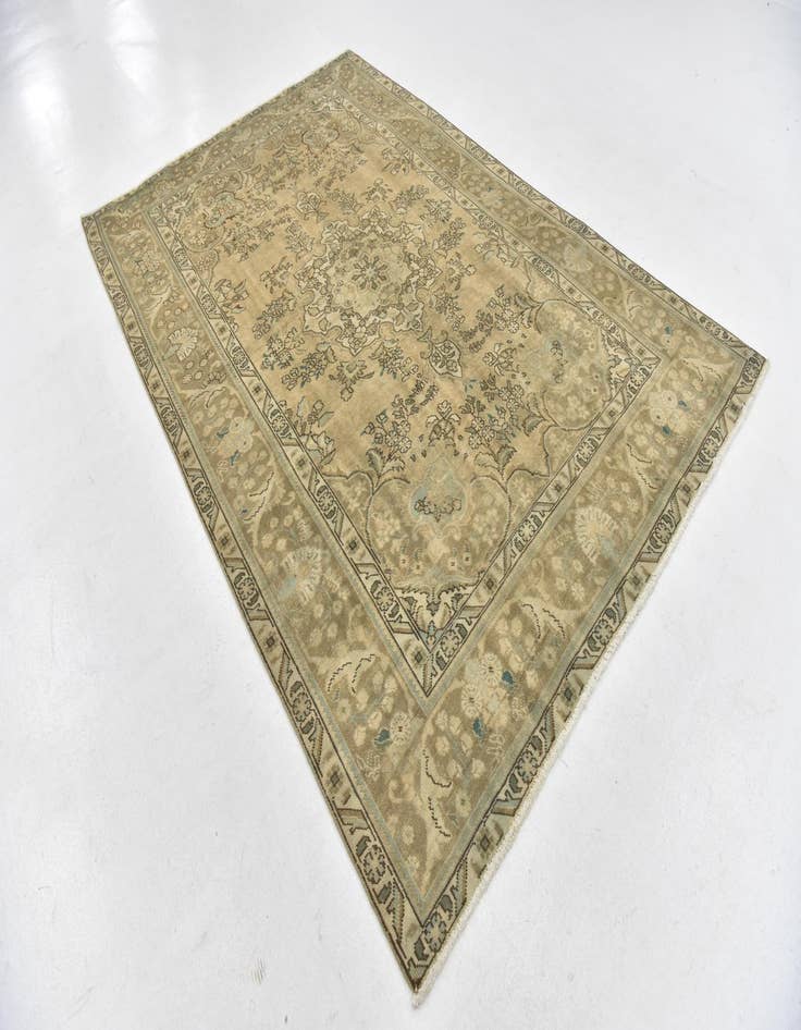 Detail image of  6' 5 x 9' 9  Hand Knotted Ultra Vintage Persian Wool Rug