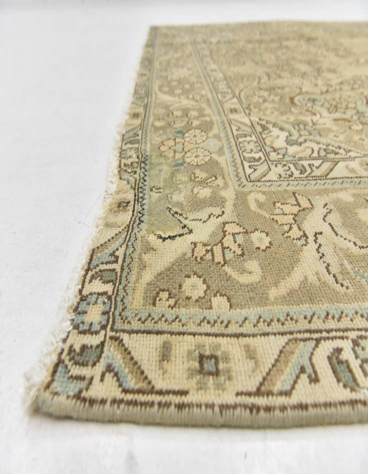 Detail image of  6' 5 x 9' 9  Hand Knotted Ultra Vintage Persian Wool Rug