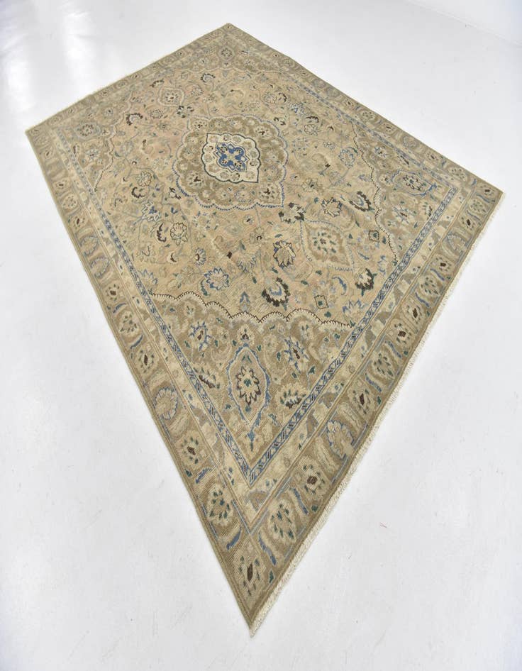 Detail image of  8' 7 x 11' 6  Hand Knotted Ultra Vintage Persian Wool Rug