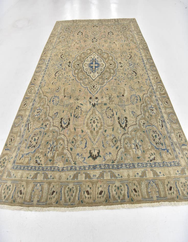 Detail image of  8' 7 x 11' 6  Hand Knotted Ultra Vintage Persian Wool Rug