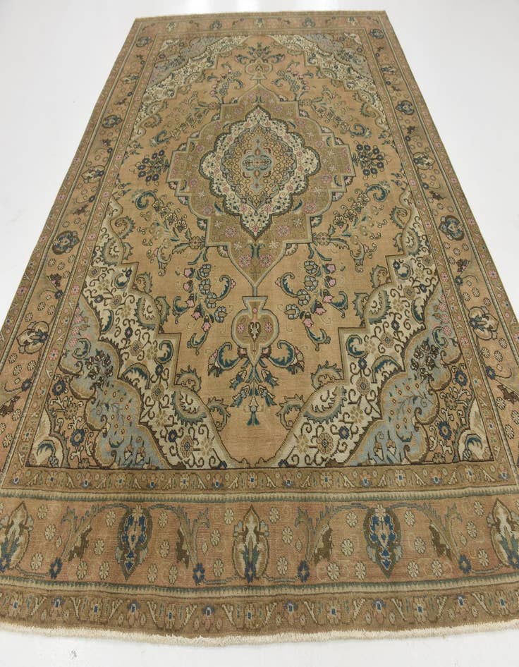 Detail image of  9' 8 x 12' 3  Hand Knotted Ultra Vintage Persian Wool Rug