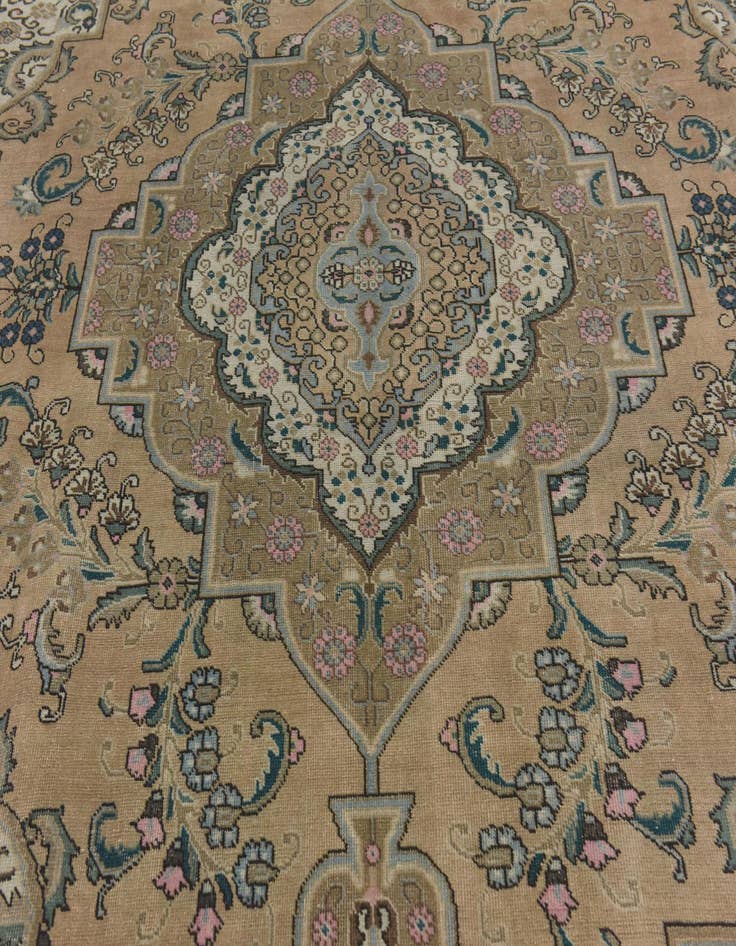 Detail image of  9' 8 x 12' 3  Hand Knotted Ultra Vintage Persian Wool Rug