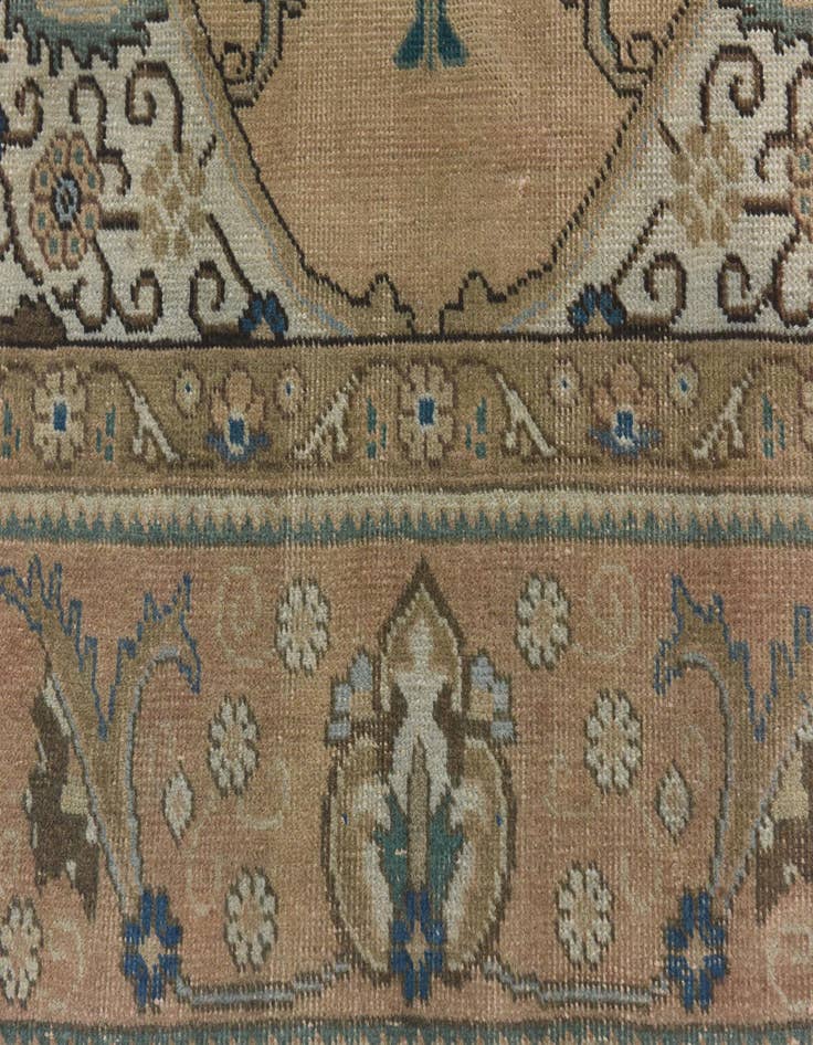 Detail image of  9' 8 x 12' 3  Hand Knotted Ultra Vintage Persian Wool Rug