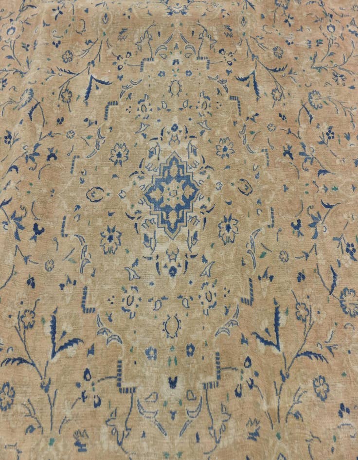 Detail image of  9' x 13'  Hand Knotted Ultra Vintage Persian Wool Rug