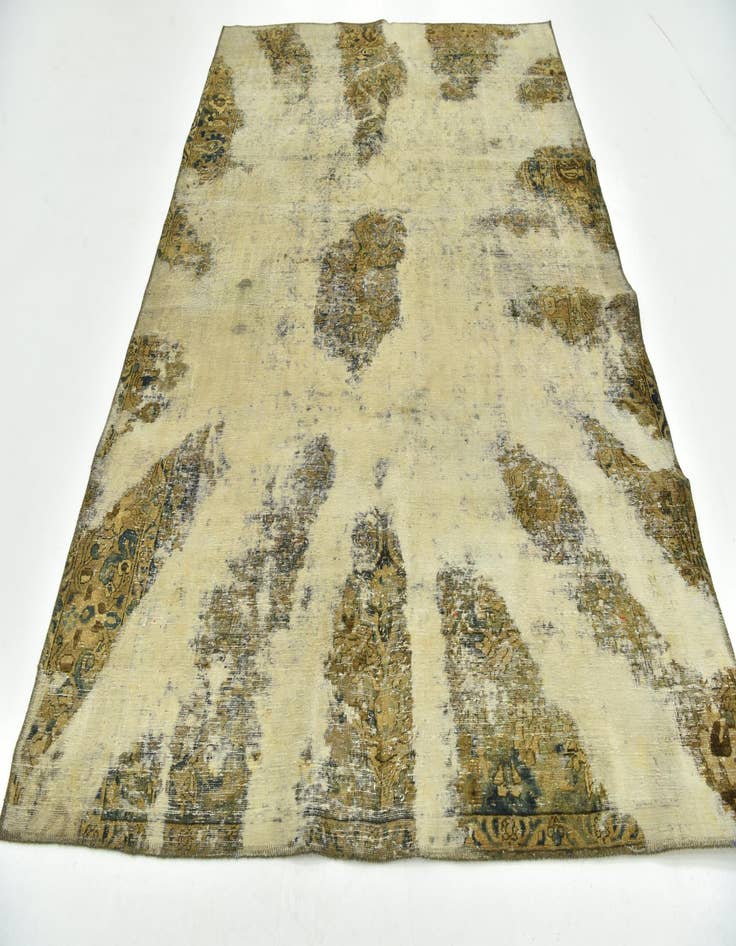Detail image of  6' 9 x 9'  Hand Knotted Ultra Vintage Persian Wool Rug