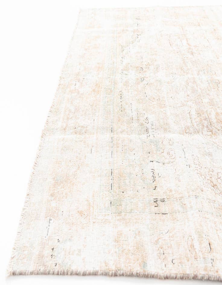 Detail image of  6' x 9' 8  Hand Knotted Ultra Vintage Persian Wool Rug