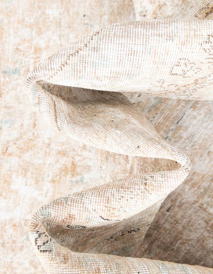 Detail image of  6' x 9' 8  Hand Knotted Ultra Vintage Persian Wool Rug