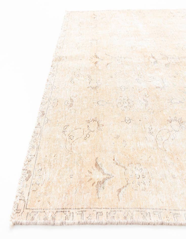 Detail image of  6' x 9' 7  Hand Knotted Ultra Vintage Persian Wool Rug