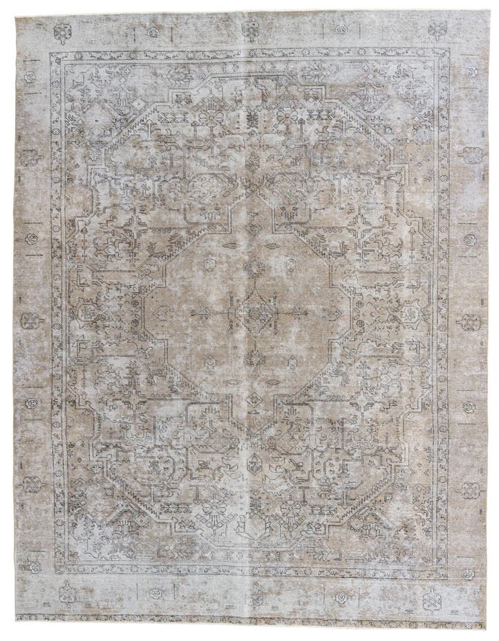  8' 4 x 12' 2  Hand Knotted Ultra Vintage Persian W...