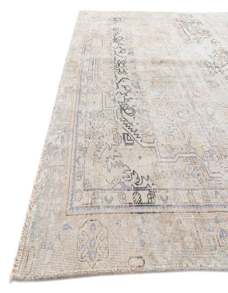 Detail image of  6' 1 x 8' 10  Hand Knotted Ultra Vintage Persian Wool Rug