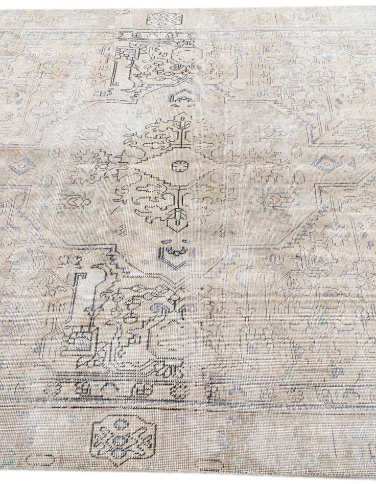 Detail image of  6' 1 x 8' 10  Hand Knotted Ultra Vintage Persian Wool Rug