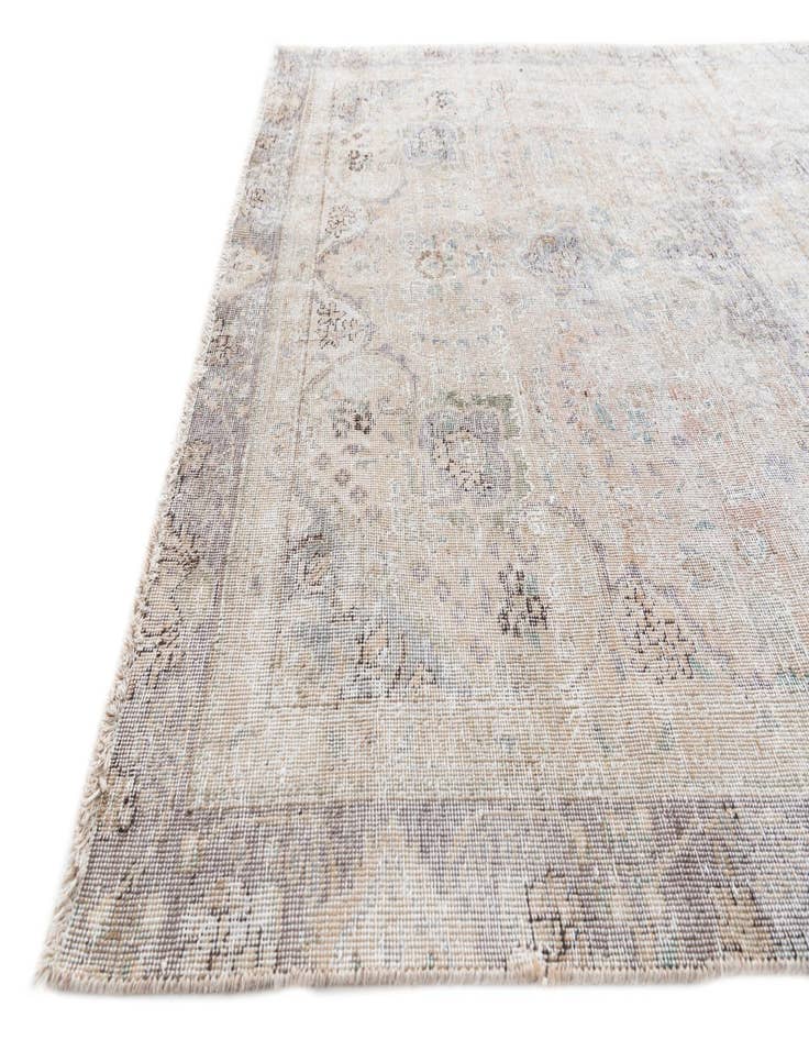 Detail image of  5' 6 x 9'  Hand Knotted Ultra Vintage Persian Wool Rug