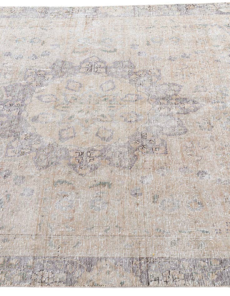 Detail image of  5' 6 x 9'  Hand Knotted Ultra Vintage Persian Wool Rug
