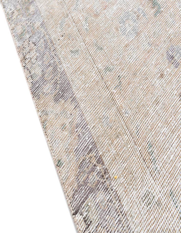 Detail image of  5' 6 x 9'  Hand Knotted Ultra Vintage Persian Wool Rug