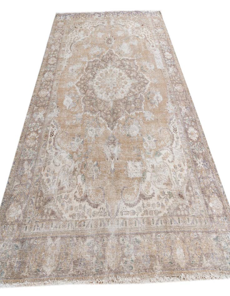 Detail image of  6' 8 x 9' 5  Hand Knotted Ultra Vintage Persian Wool Rug