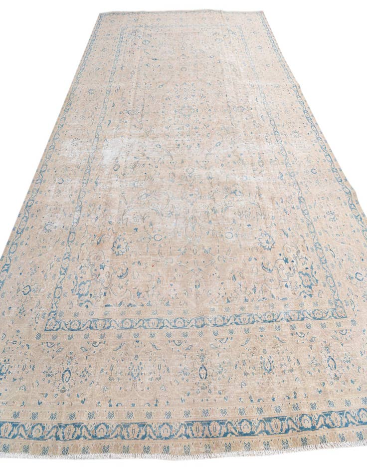 Detail image of  8' 10 x 12' 8  Hand Knotted Ultra Vintage Persian Wool Rug