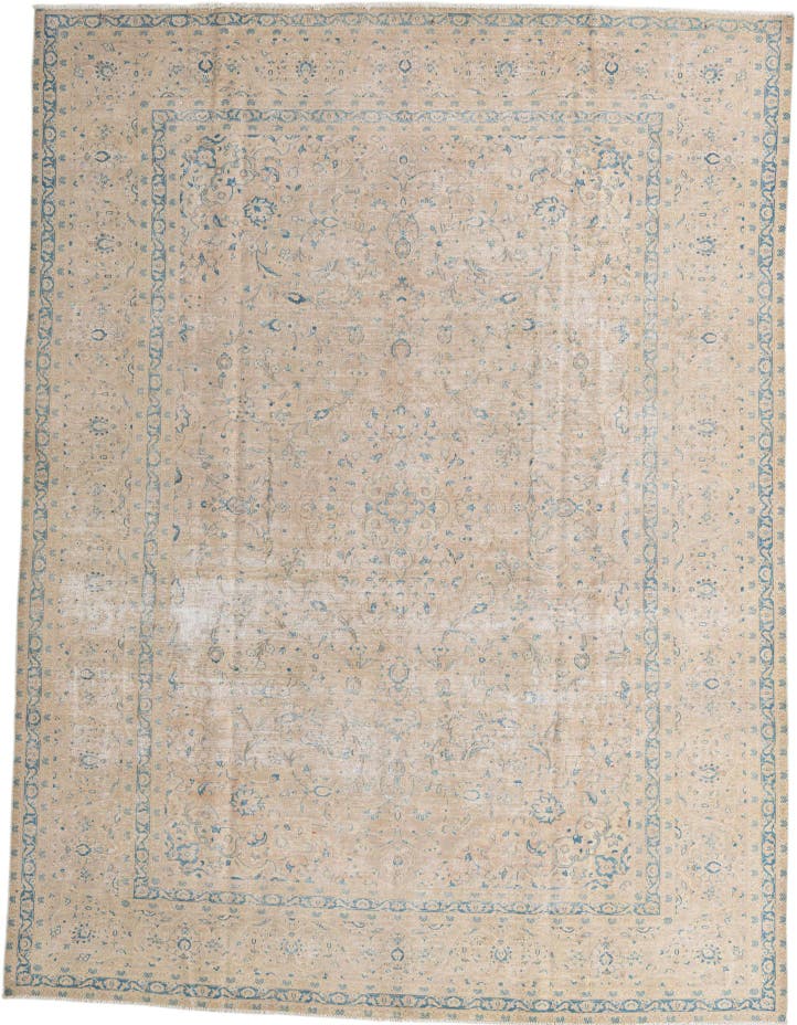  8' 10 x 12' 8  Hand Knotted Ultra Vintage Persian W...
