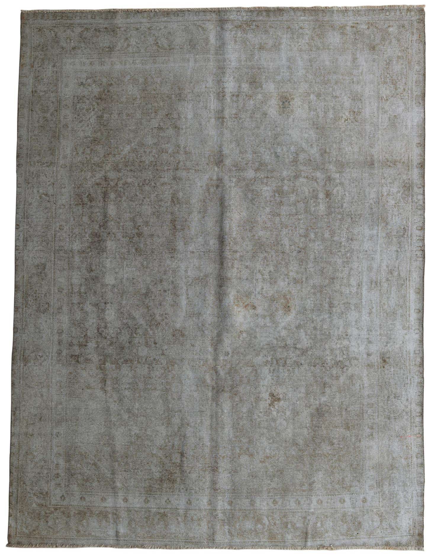 An 8x11 rectangular Ultra Vintage rug in muted browns and creams, featuring a distressed Persian medallion pattern, ideal for a living room.