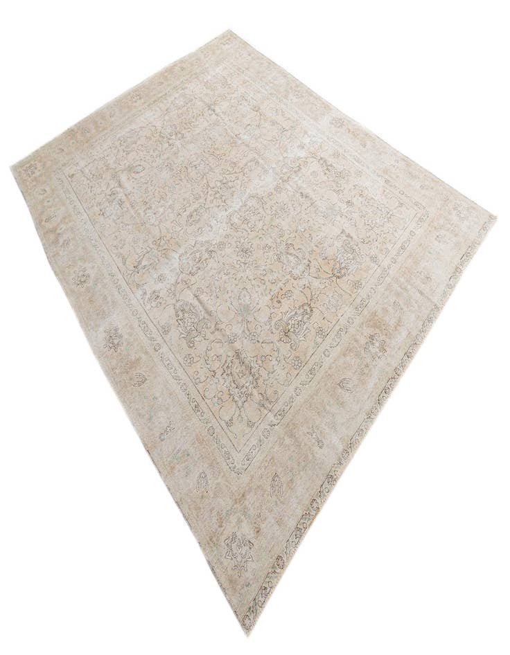 Detail image of  9' 3 x 11' 9  Hand Knotted Ultra Vintage Persian Wool Rug