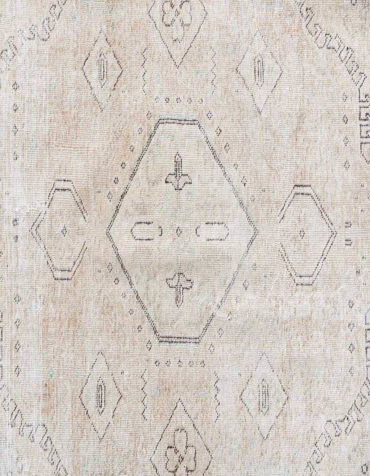 Detail image of  9' 7 x 12' 9  Hand Knotted Ultra Vintage Persian Wool Rug