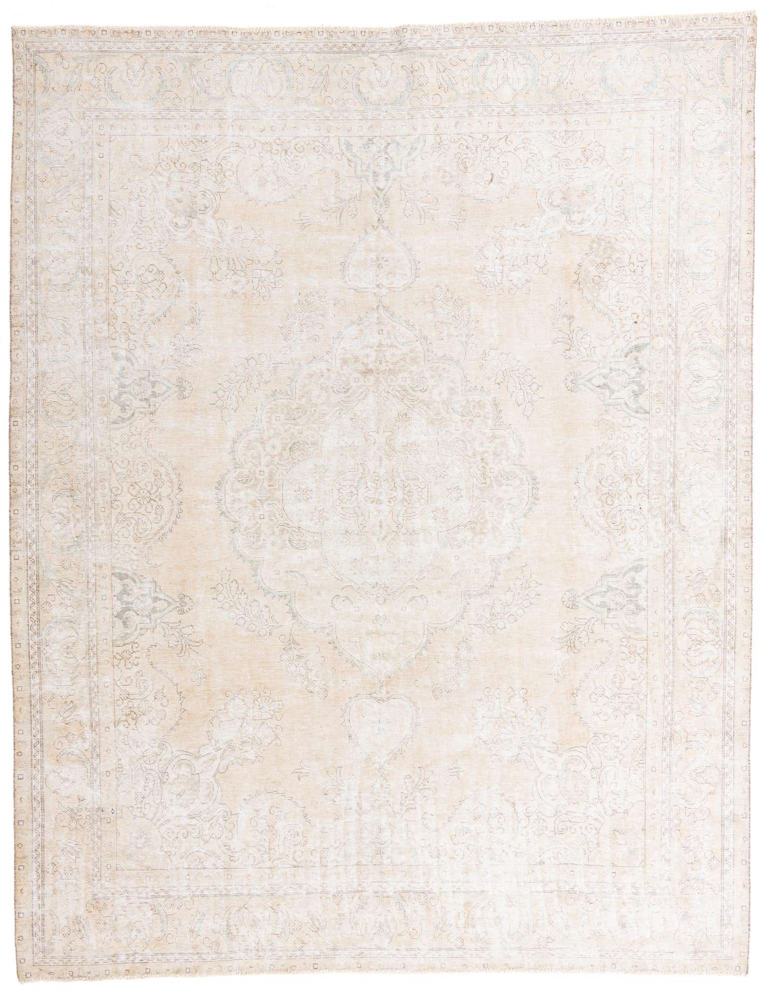 Primary image  9' 9 x 12' 5  Hand Knotted Ultra Vintage Persian Wool Rug