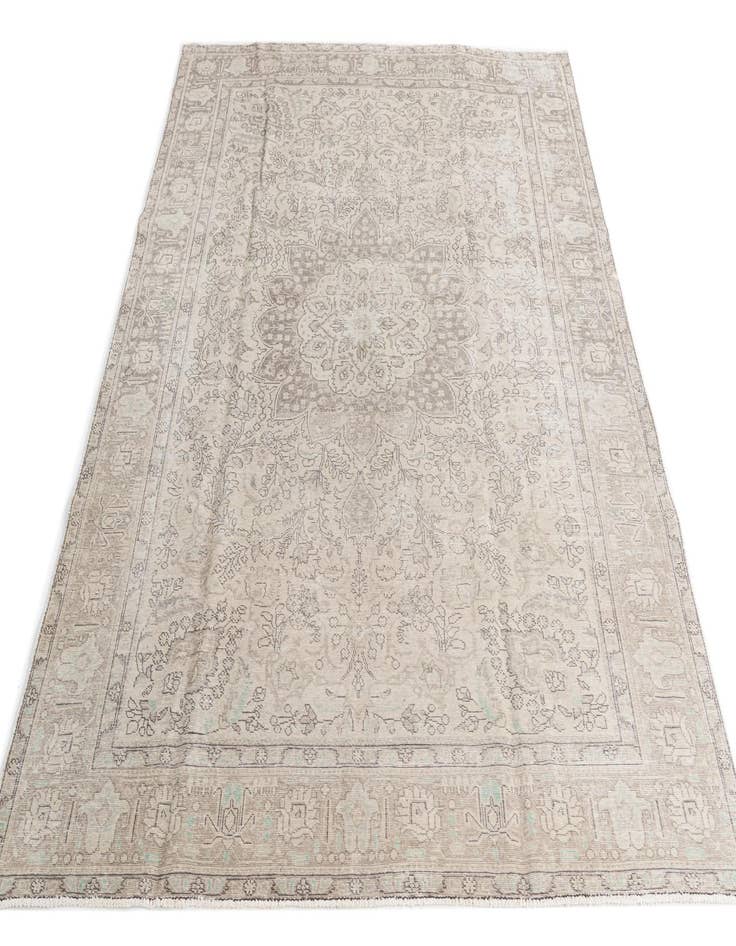 Detail image of  8' x 10' 7  Hand Knotted Ultra Vintage Persian Wool Rug