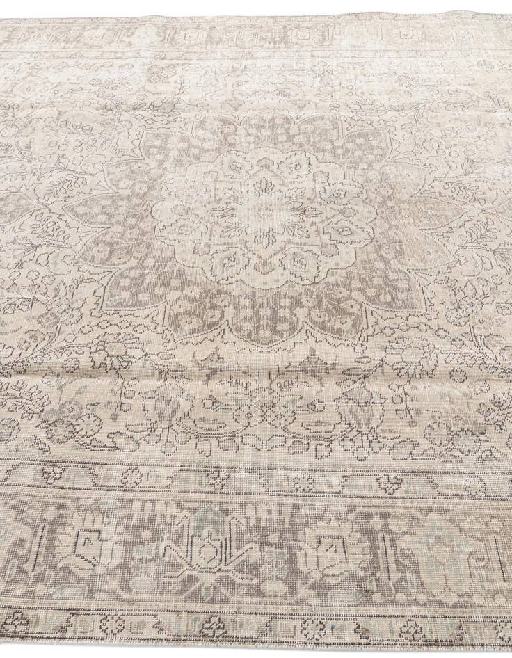 Detail image of  8' x 10' 7  Hand Knotted Ultra Vintage Persian Wool Rug