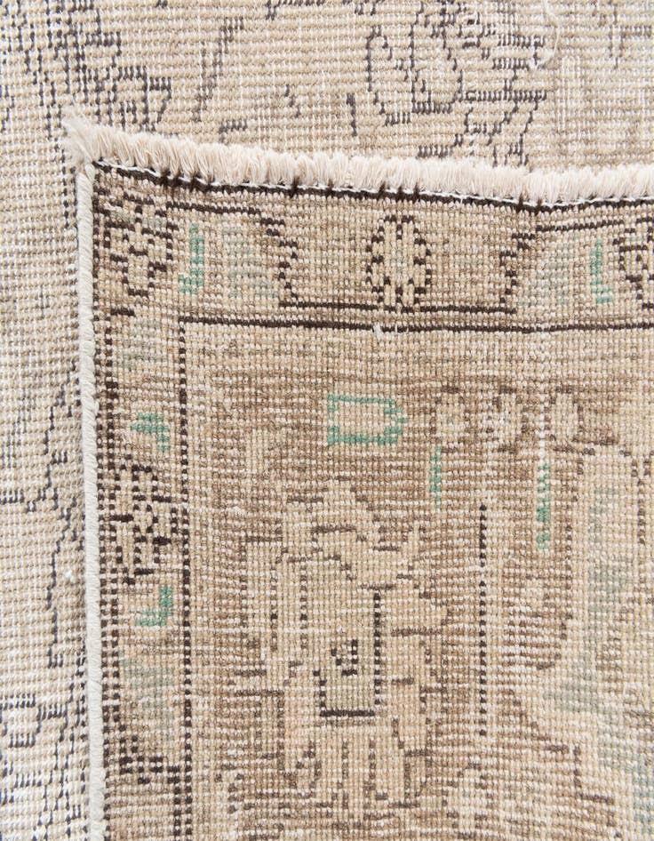 Detail image of  8' x 10' 7  Hand Knotted Ultra Vintage Persian Wool Rug