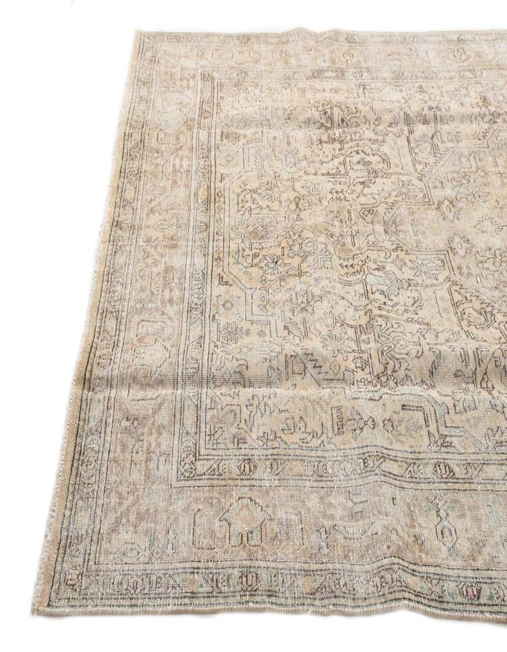 Detail image of  7' 10 x 10' 10  Hand Knotted Ultra Vintage Persian Wool Rug