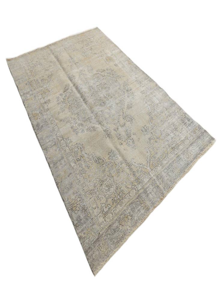 Detail image of  6' 1 x 8' 10  Hand Knotted Ultra Vintage Persian Wool Rug