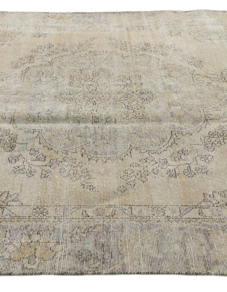 Detail image of  6' 1 x 8' 10  Hand Knotted Ultra Vintage Persian Wool Rug