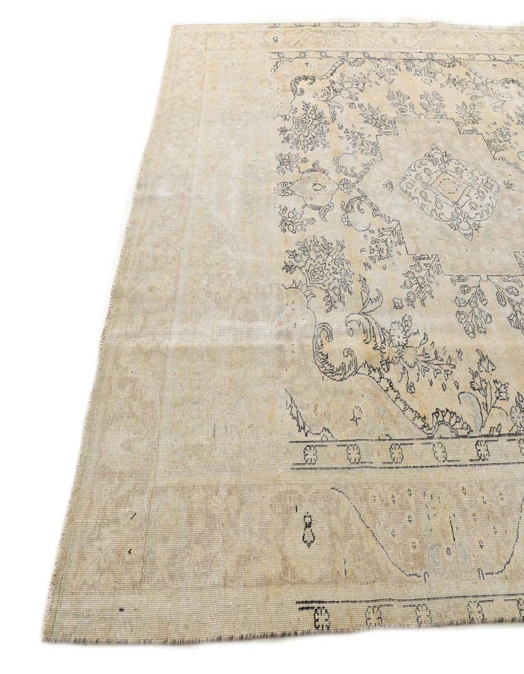 Detail image of  9' 5 x 12' 3  Hand Knotted Ultra Vintage Persian Wool Rug