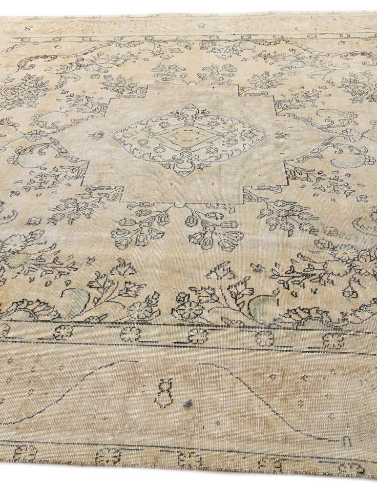 Detail image of  9' 5 x 12' 3  Hand Knotted Ultra Vintage Persian Wool Rug