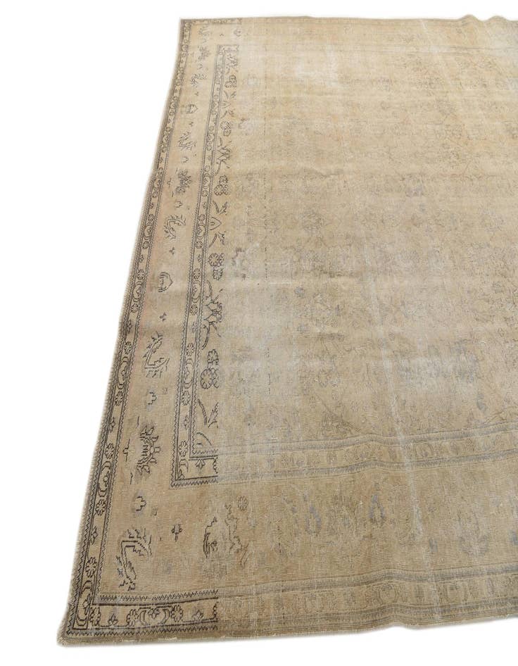 Detail image of  9' 6 x 12' 1  Hand Knotted Ultra Vintage Persian Wool Rug