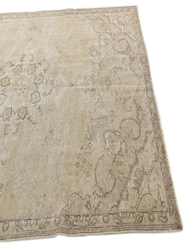 Detail image of  6' 1 x 9' 4  Hand Knotted Ultra Vintage Persian Wool Rug