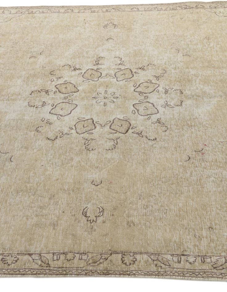 Detail image of  6' 1 x 9' 4  Hand Knotted Ultra Vintage Persian Wool Rug