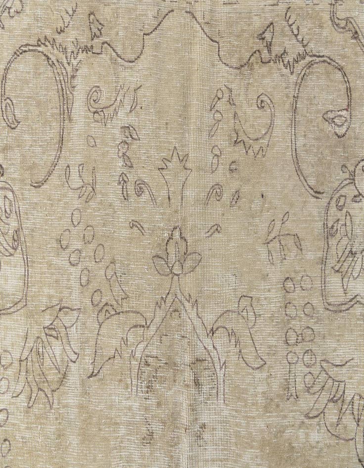 Detail image of  6' 1 x 9' 4  Hand Knotted Ultra Vintage Persian Wool Rug