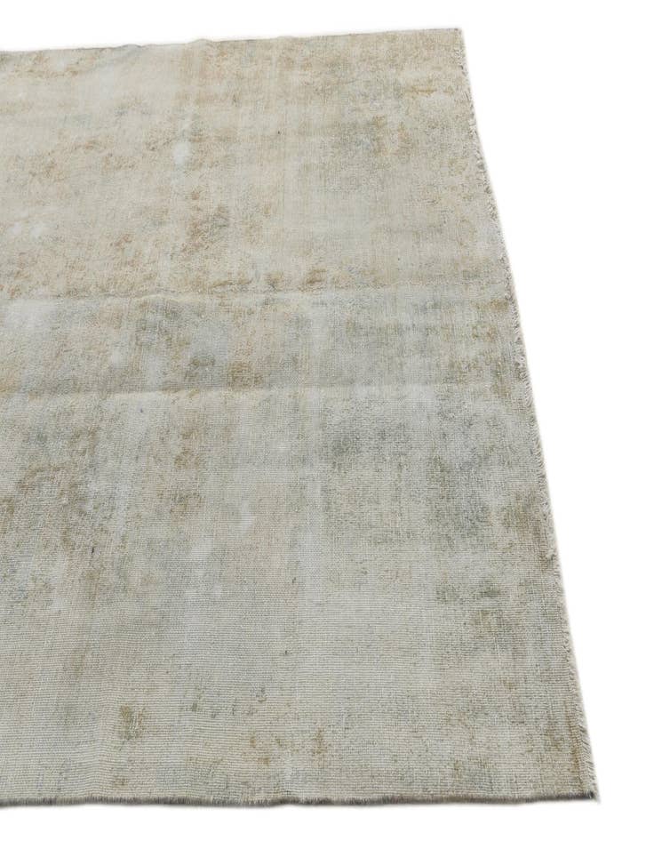 Detail image of  5' 10 x 9'  Hand Knotted Ultra Vintage Persian Wool Rug