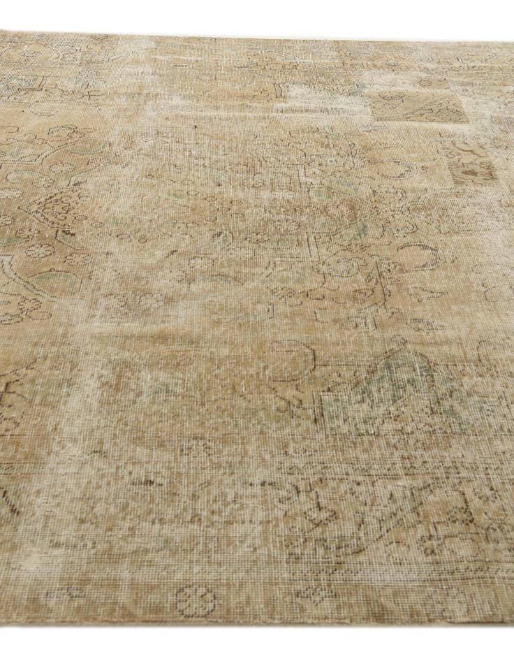 Detail image of  8' x 11'  Hand Knotted Ultra Vintage Persian Wool Rug