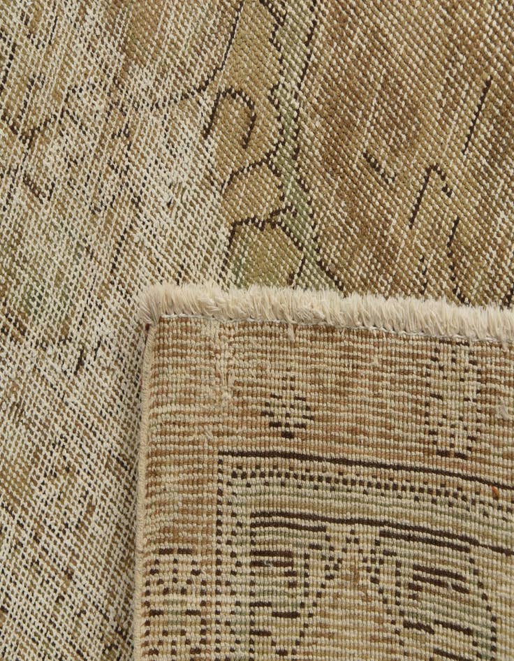 Detail image of  8' x 11'  Hand Knotted Ultra Vintage Persian Wool Rug