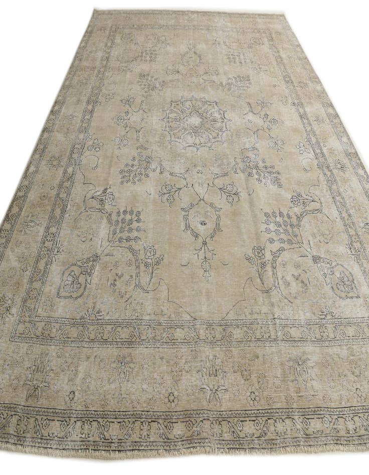 Detail image of  9' 6 x 12' 2  Hand Knotted Ultra Vintage Persian Wool Rug