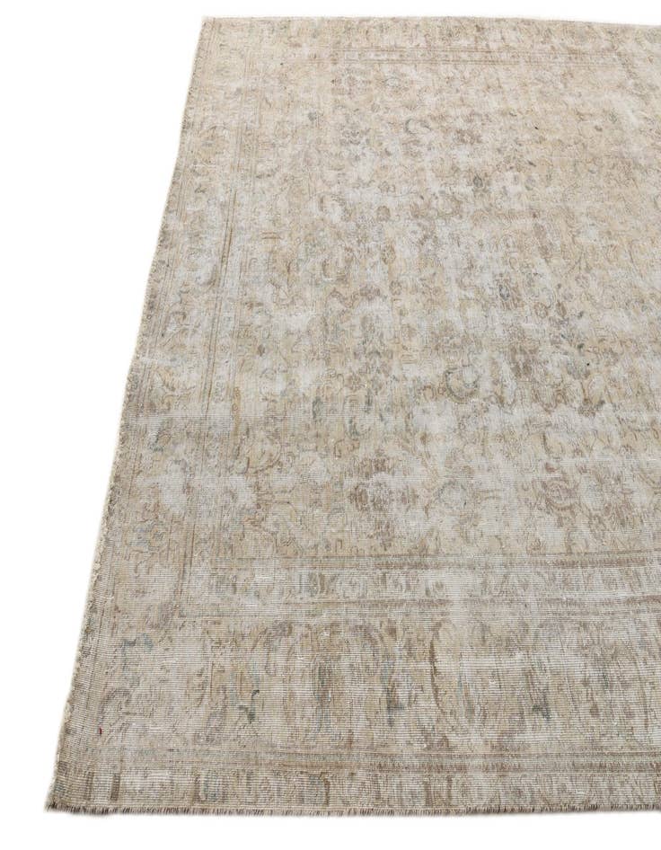 Detail image of  8' x 11' 2  Hand Knotted Ultra Vintage Persian Wool Rug