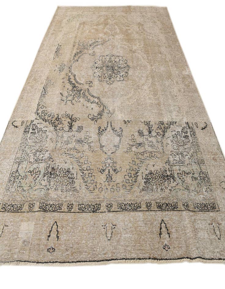 Detail image of  8' 10 x 12' 2  Hand Knotted Ultra Vintage Persian Wool Rug